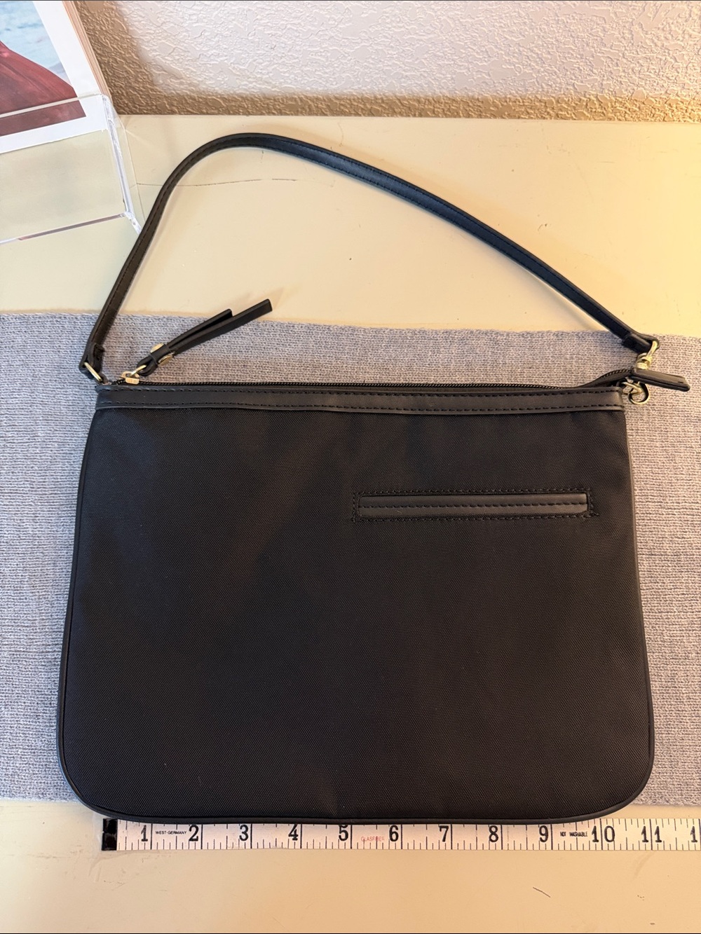 Classic Black Shoulder Clutch